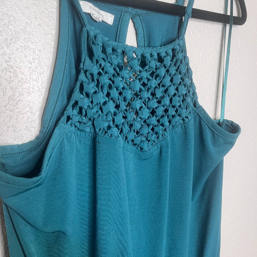 Maurices Solid Macrame Neck Pocket Romper - image 5